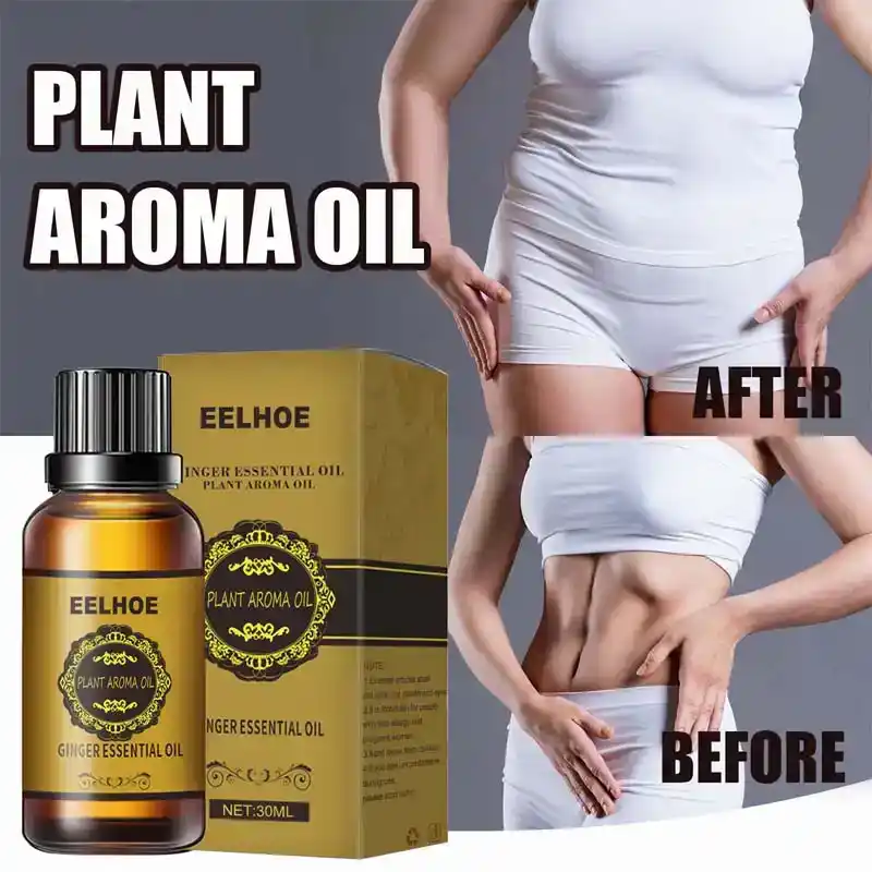 Belly Drainage Ginger Oil, Belly off Slimming Massage Oil