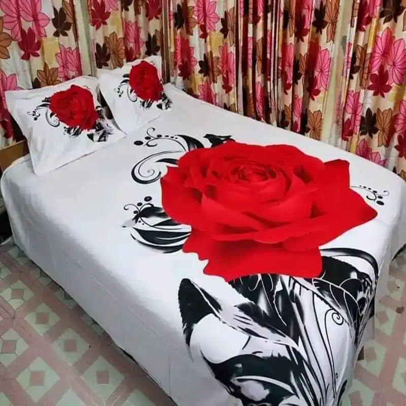 Double king Size Cotton Bed Sheet 80024