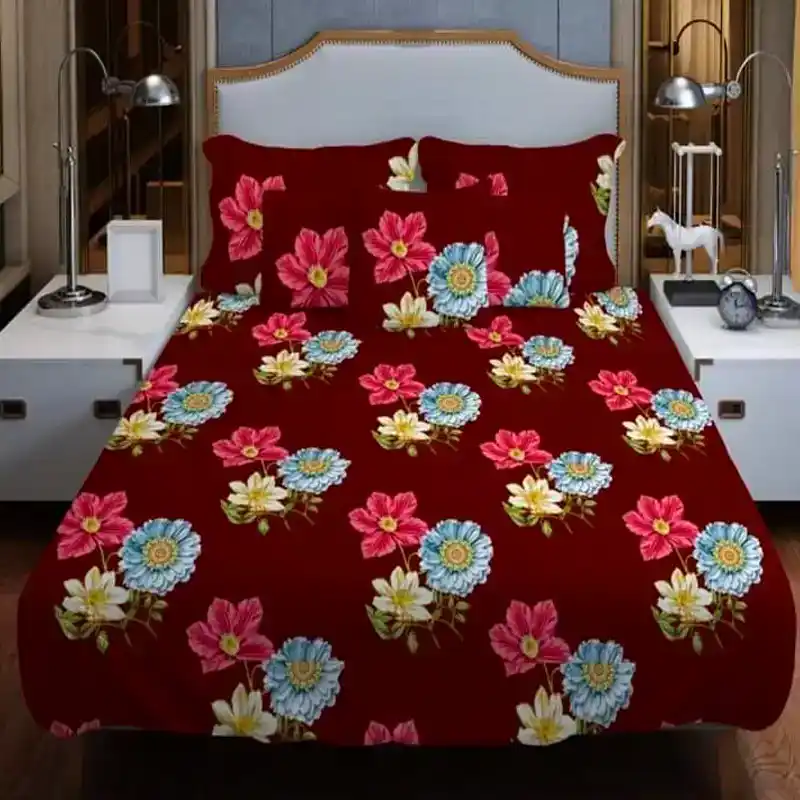 Double king Size Cotton Bed Sheet 80013