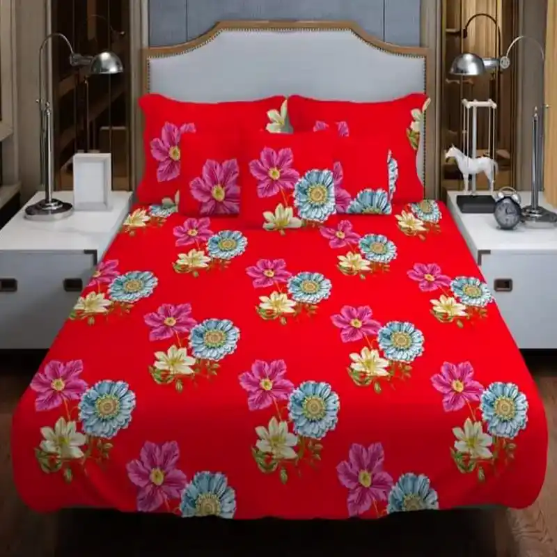 Double king Size Cotton Bed Sheet 80012
