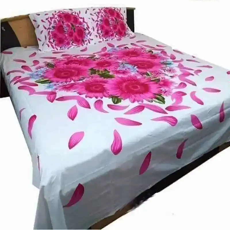Double king Size Cotton Bed Sheet 7009