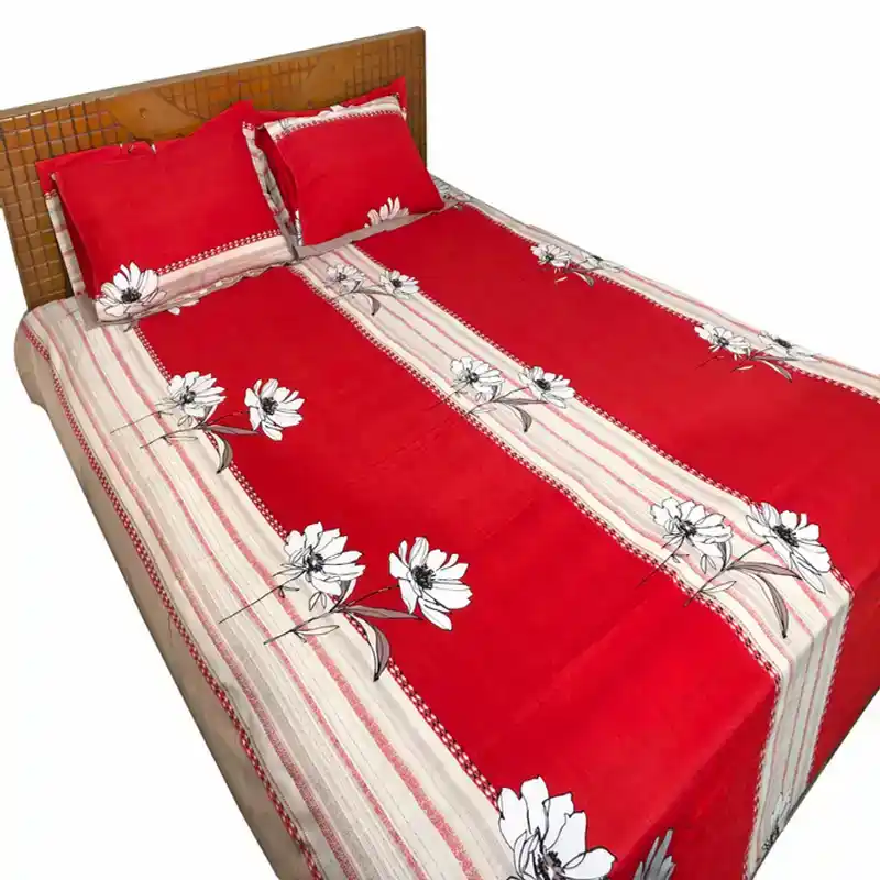 Double king Size Cotton Bed Sheet 513