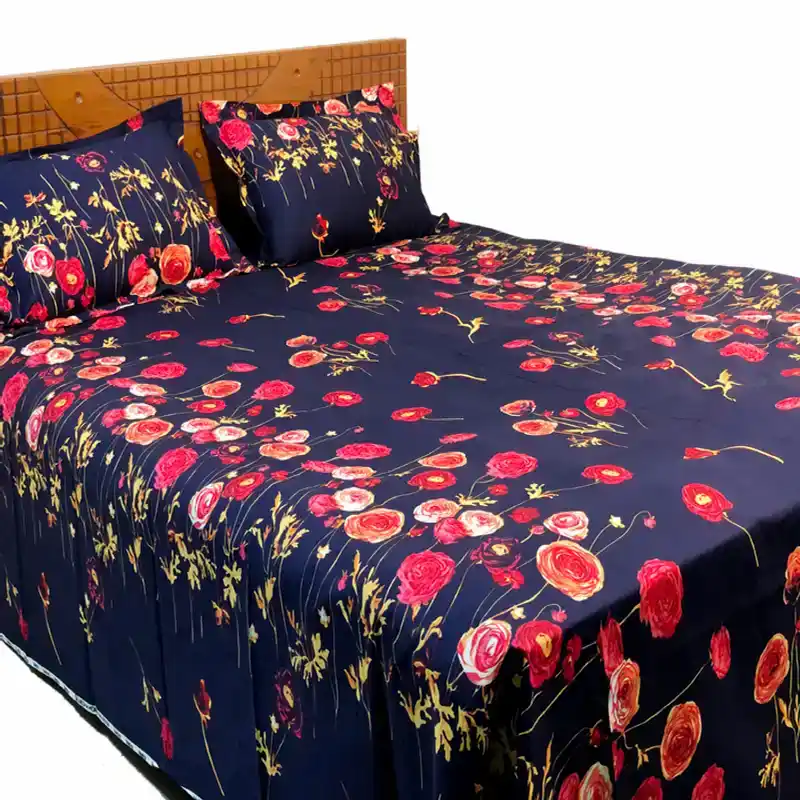 Double king Size Cotton Bed Sheet 506