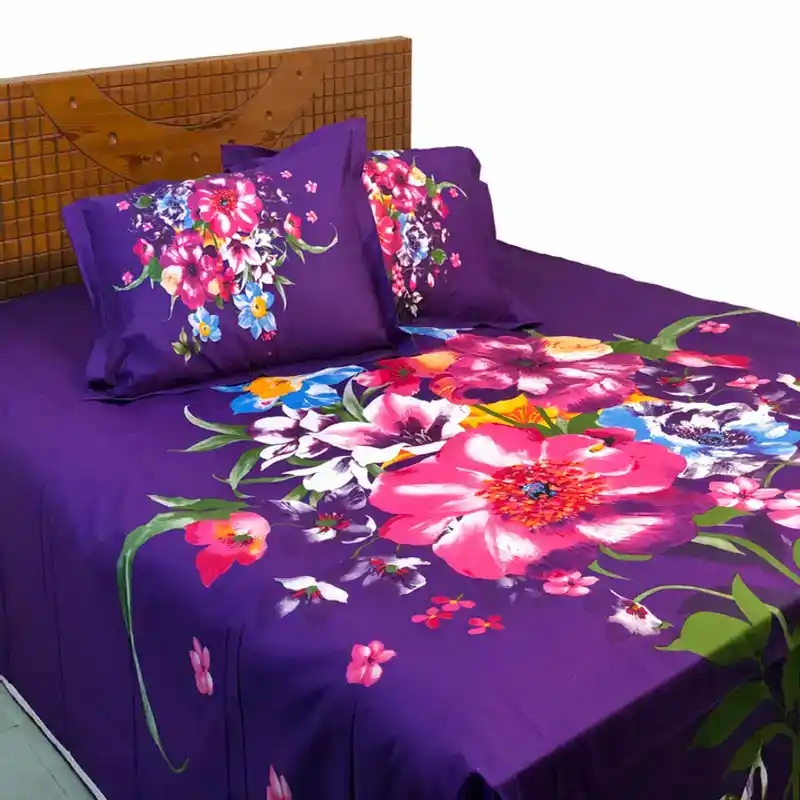 Double king Size Cotton Bed Sheet 505
