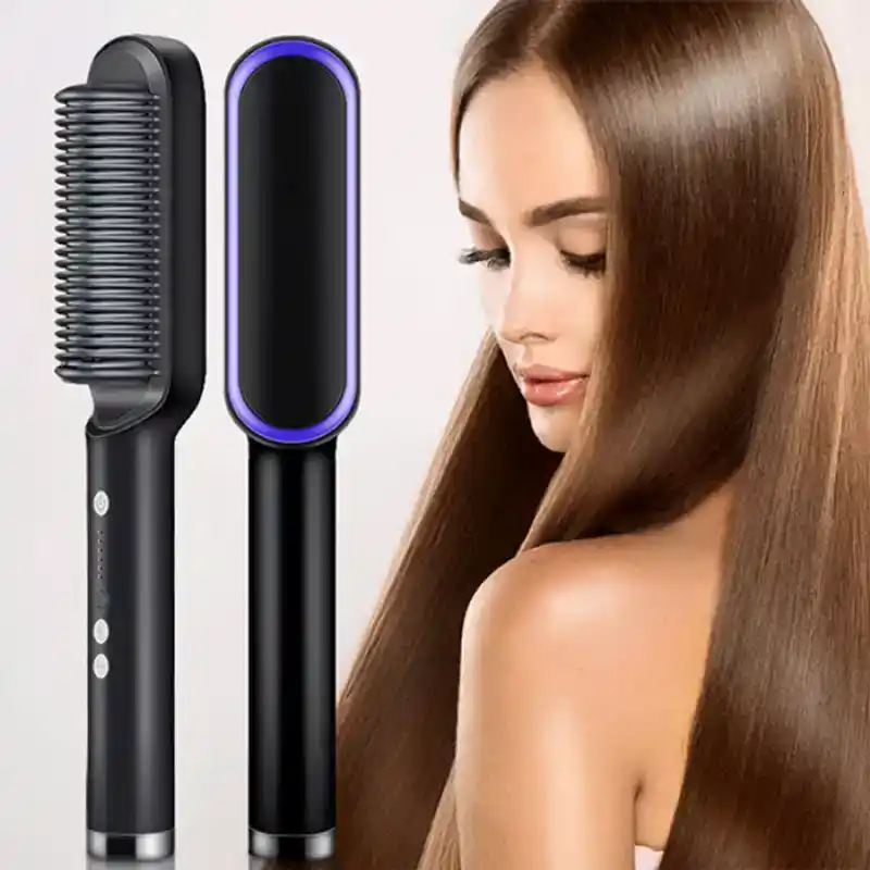 Smart Hair Straightener Brush